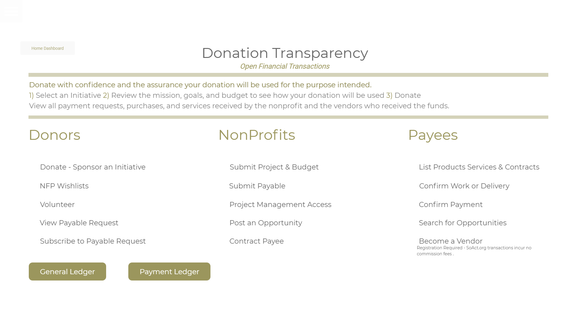 Donation Transparency
